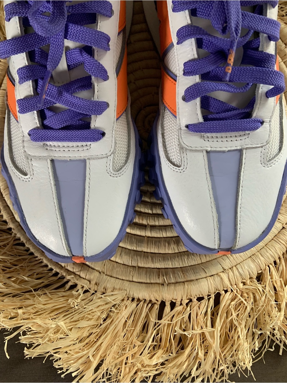 NEW BALANCE X FIGS XC-72 Clemson Orange Purple Sneakers M6 W7.5 - Picture 4 of 13